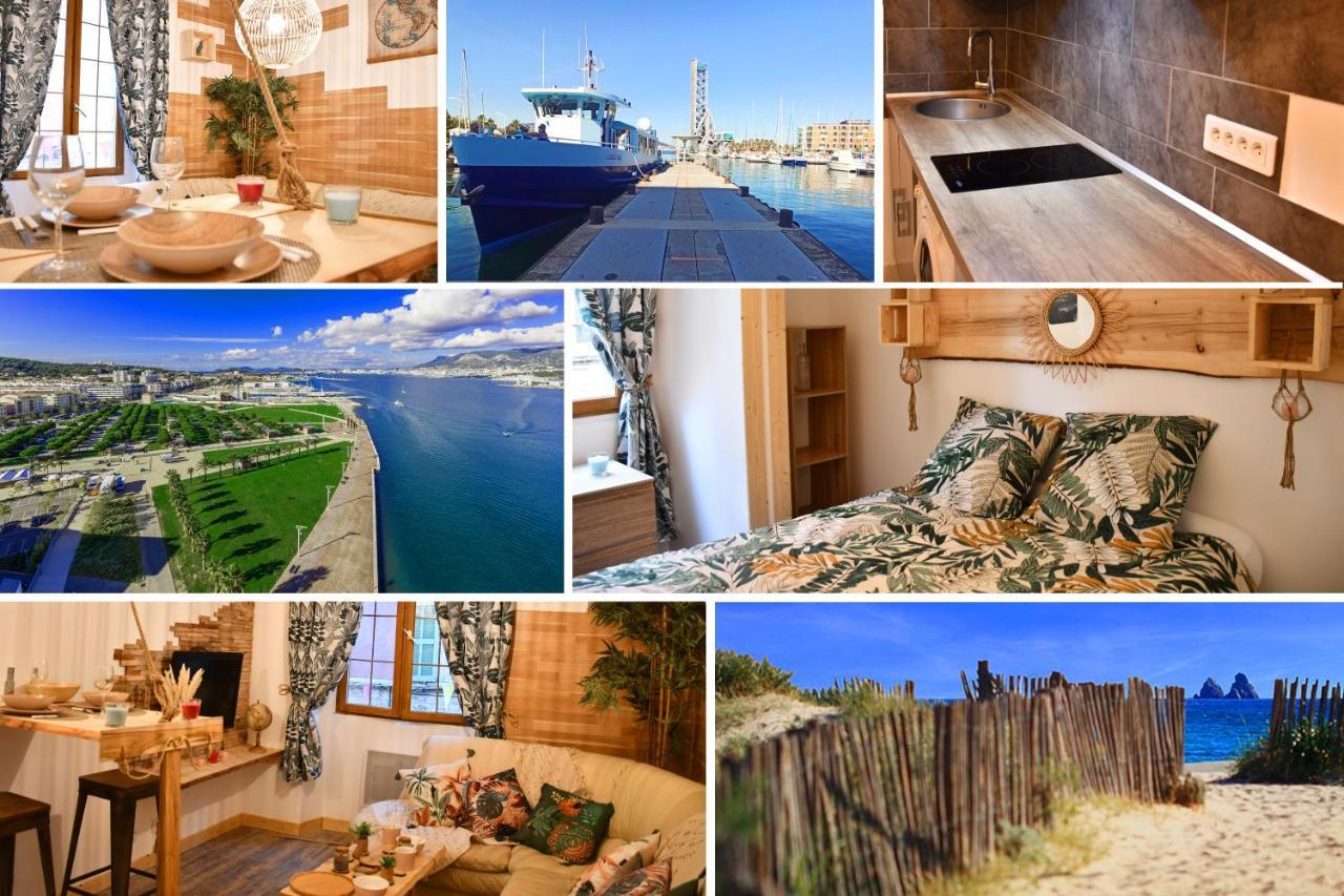 Le Cabanon H24,Atypique,Cosy,Port,Plage,Wifi,Netflix ลาแซน-ซูร์-แมร์ ภายนอก รูปภาพ